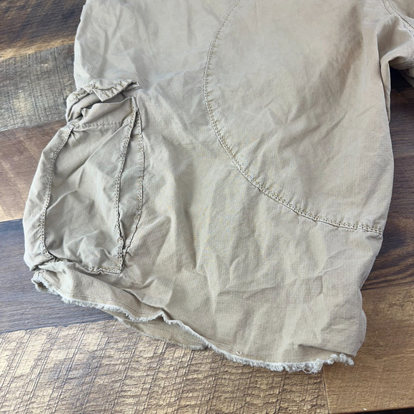 Paperbacks Men's Size 38 Tan Cotton Flat Front Cargo Shorts #124458 - Picture 7 of 9